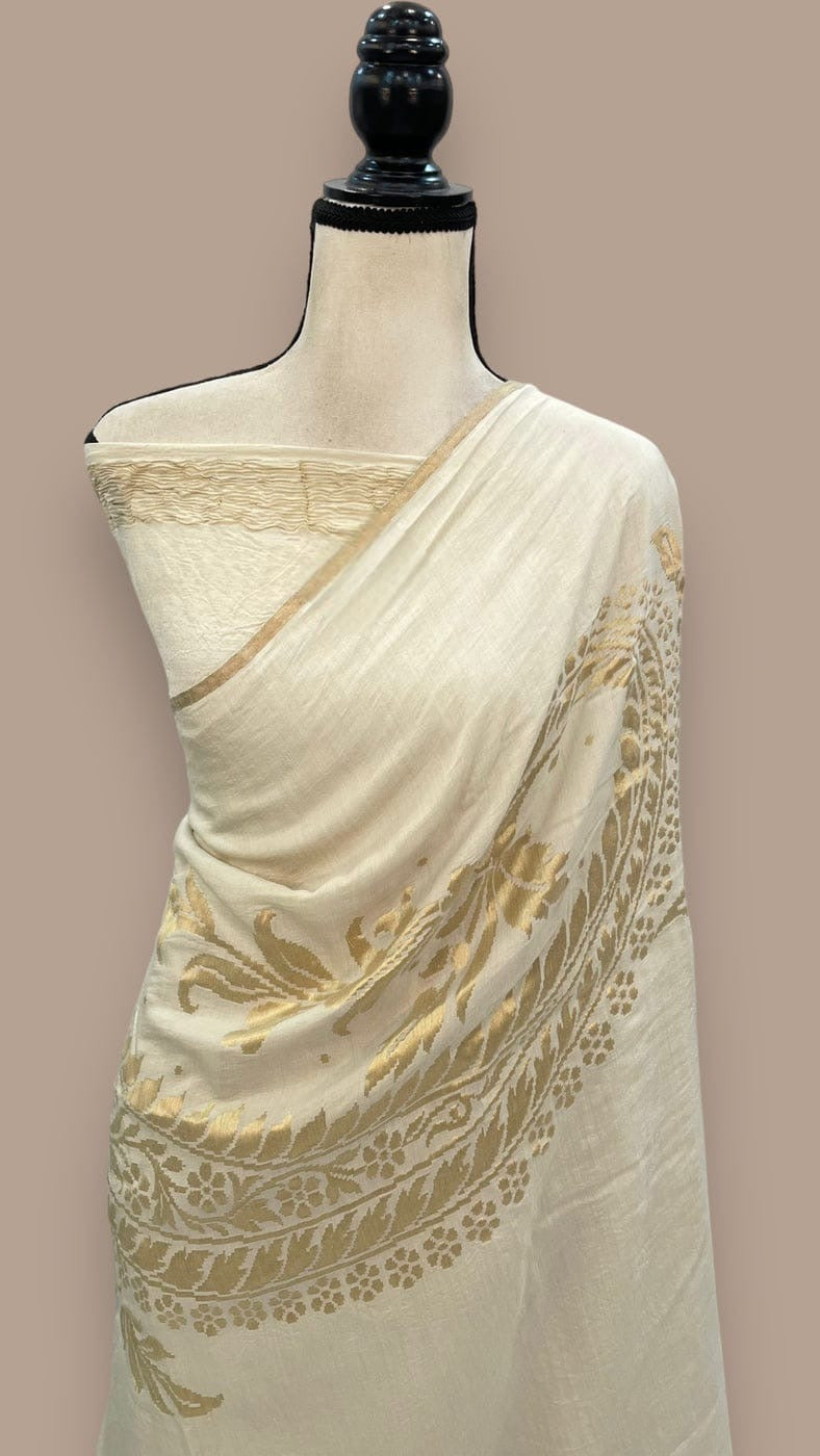 Banarsi munga silk saree women sarees blouse