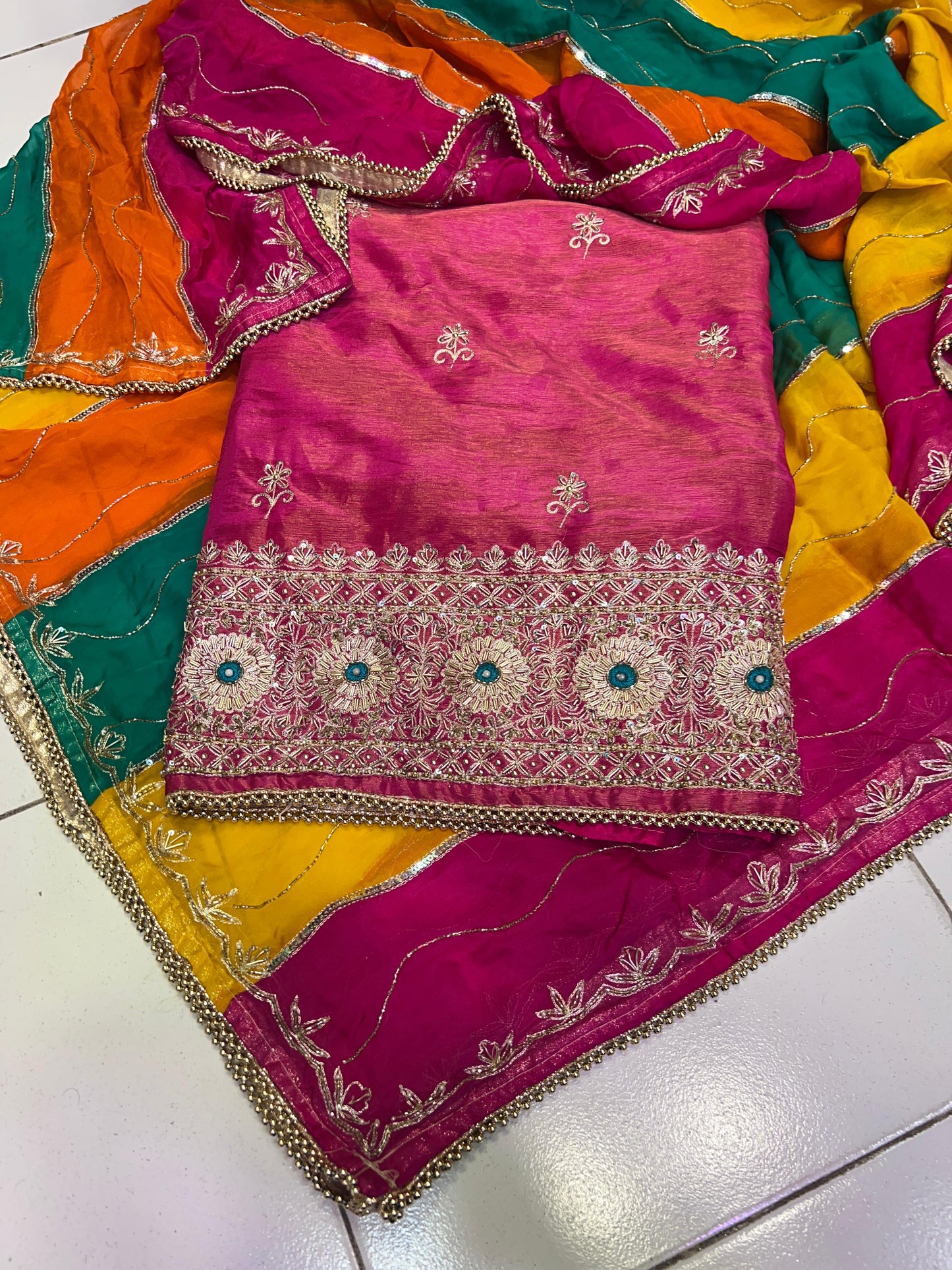 Simmer organza suit punjabi salwar suit Indian woman suit