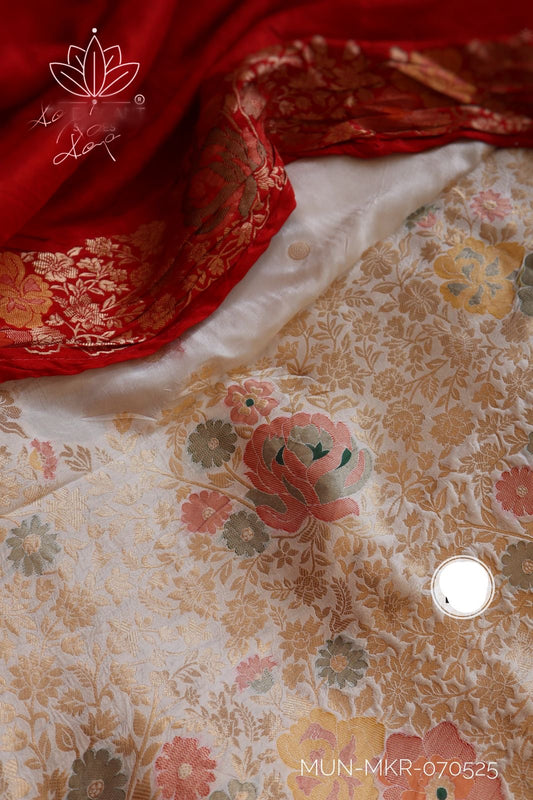 Munga Meenakari saree silk saree Indian sari blouse