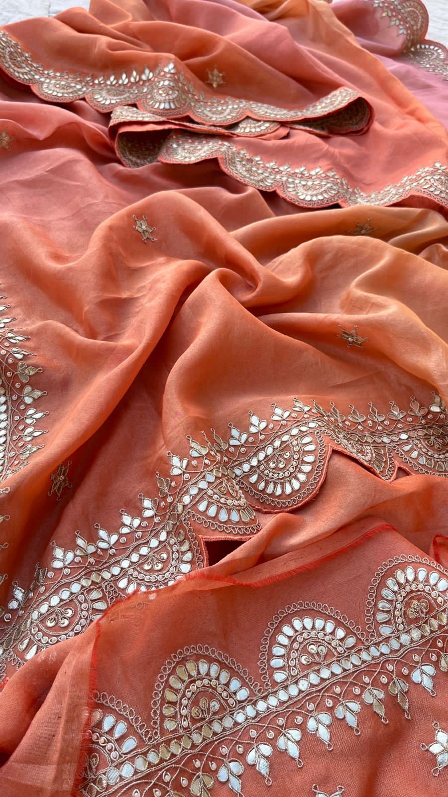 Kiwash zari munga Indian sarees