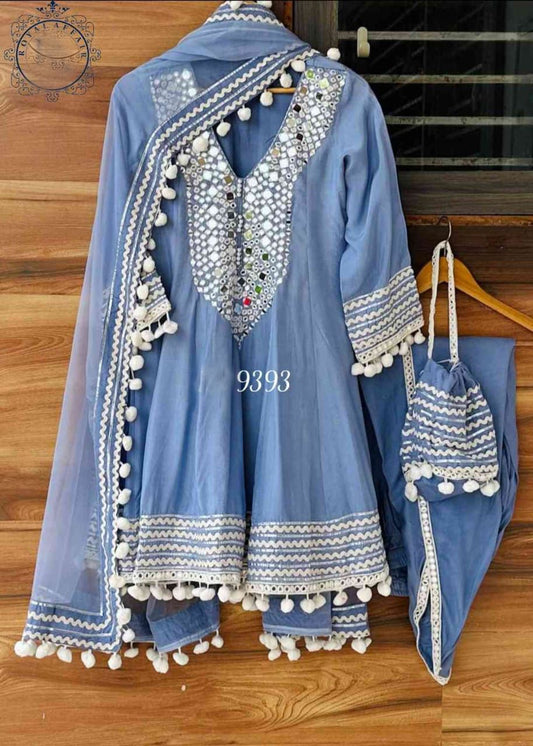 Anarkali dress cotton silk stitched dress women clothing