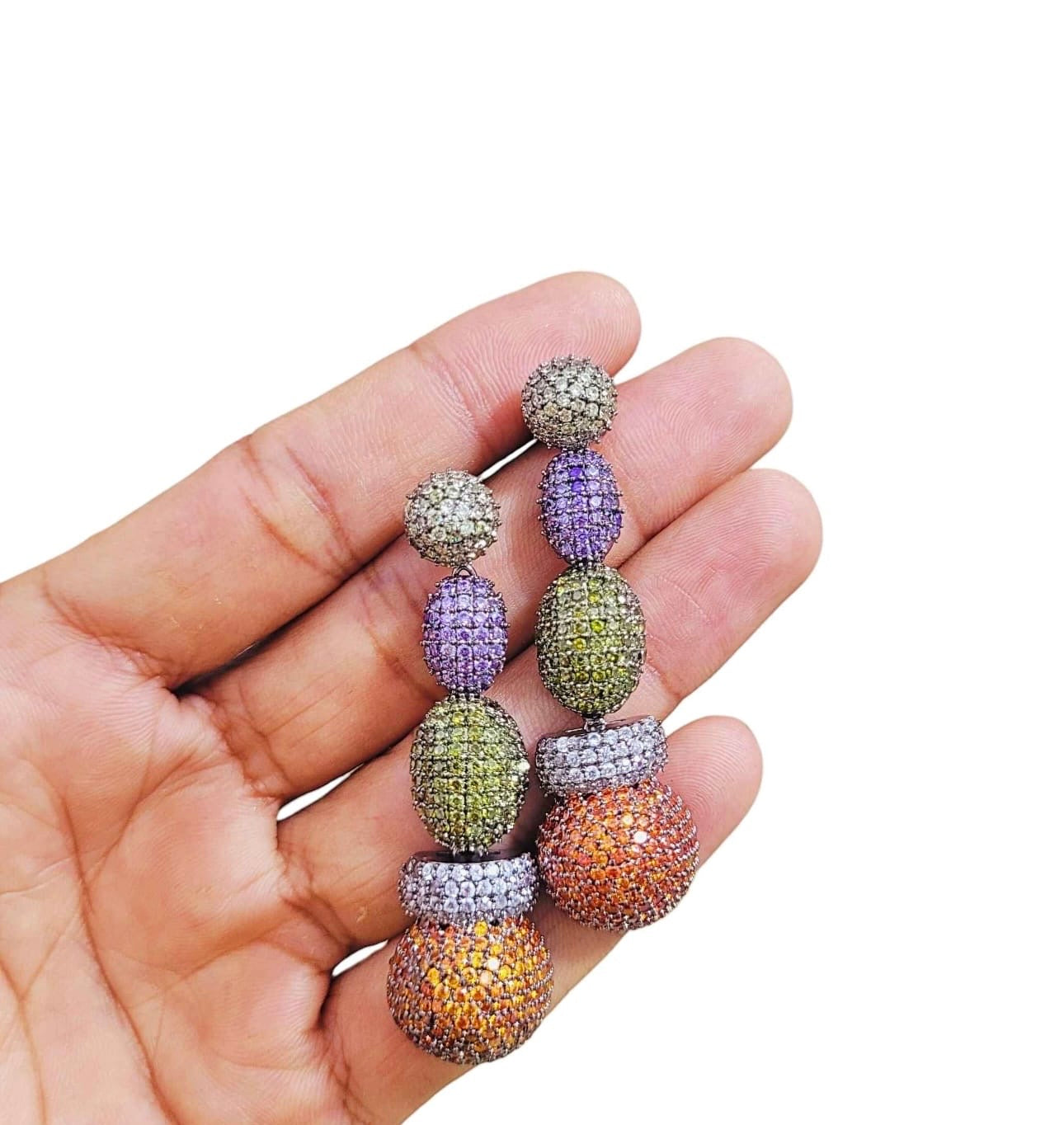 Cocktail earrings Safrina fashions earrings stone earrings