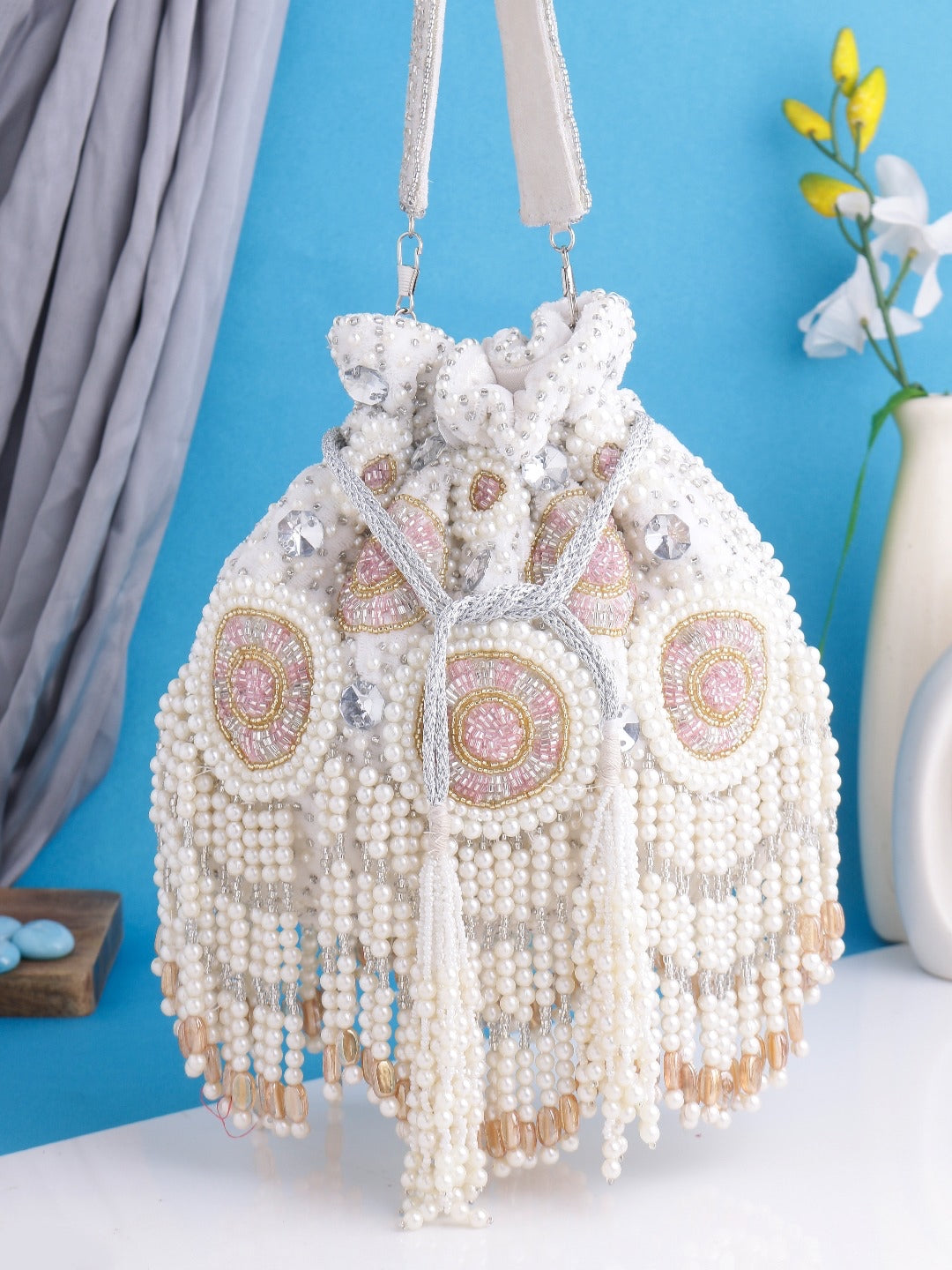 Lavish designer inspired embroidery potli