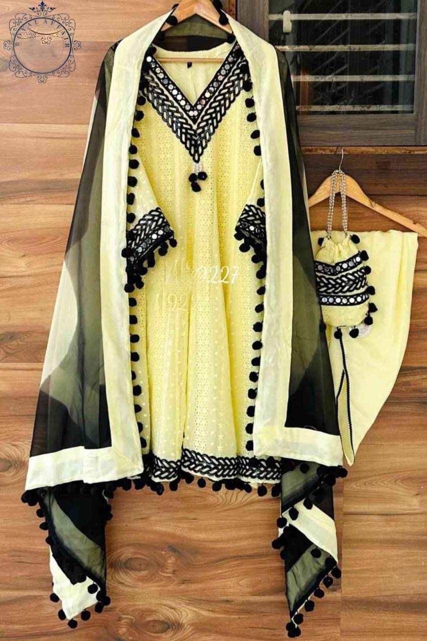 Laknavi georgette Anarkali salwar kameez Indian dress Pakistani dress