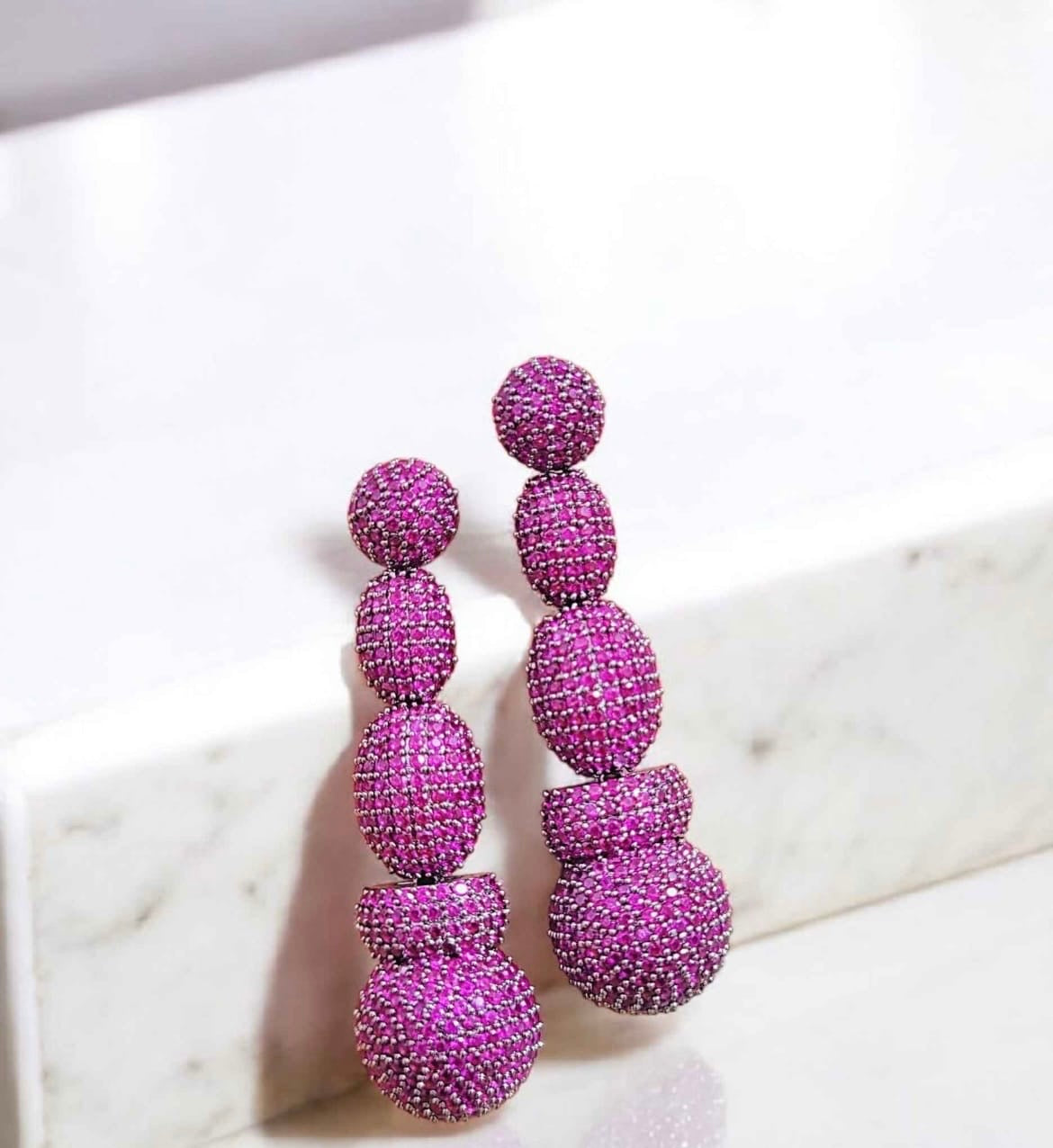 Cocktail earrings Safrina fashions earrings stone earrings