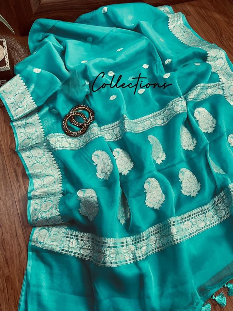 Timara chiffon Banarsi sarees