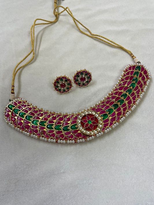 Lumani pacchi kundan choker set