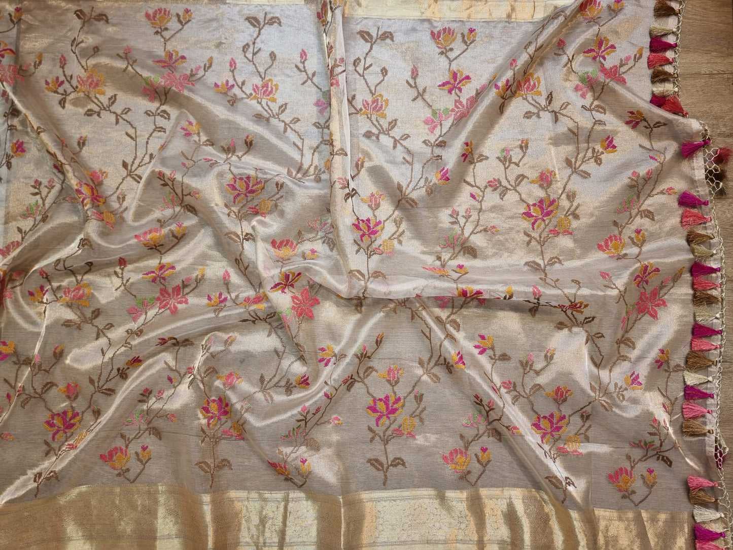 Miami tissue organza silk saree