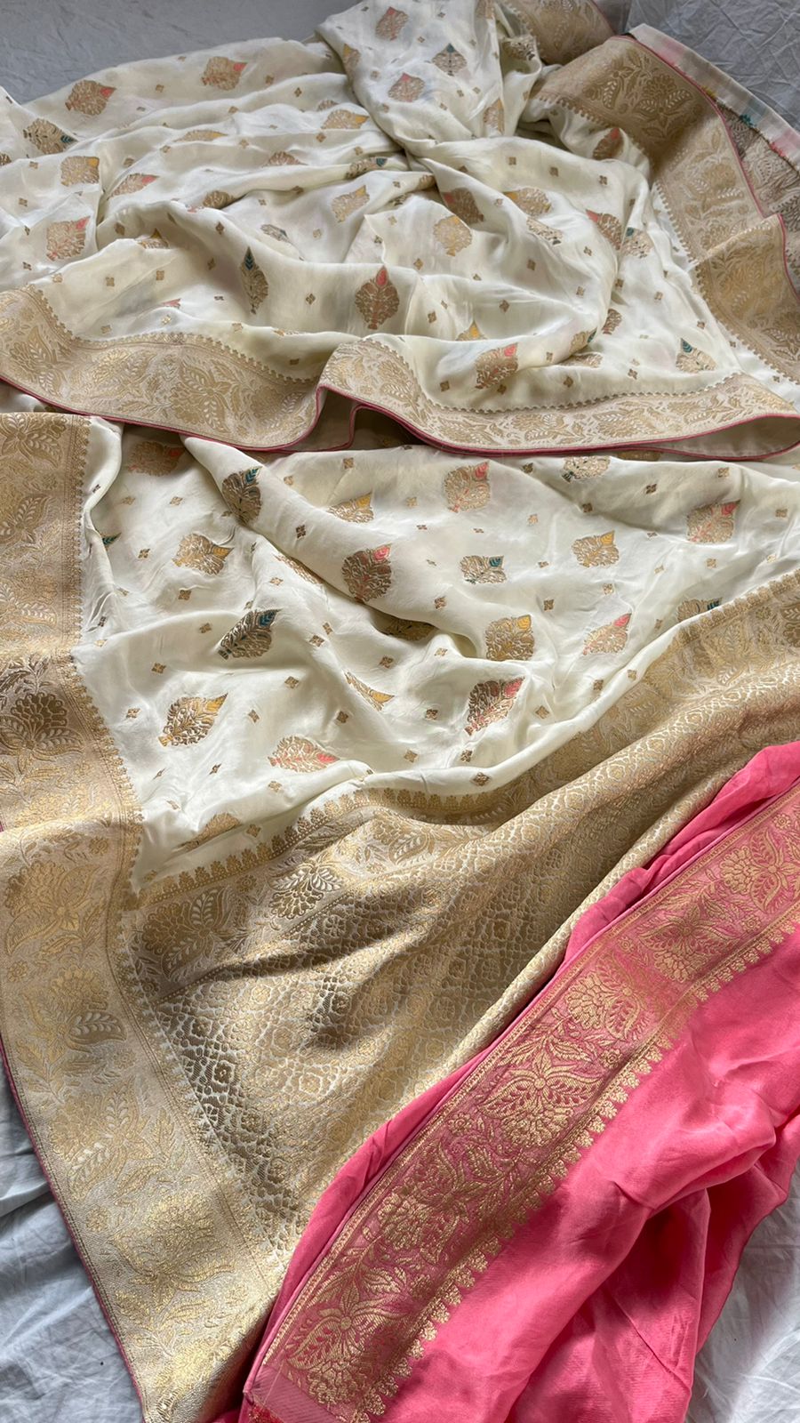 Ravish khaddi gorgette Indian sari