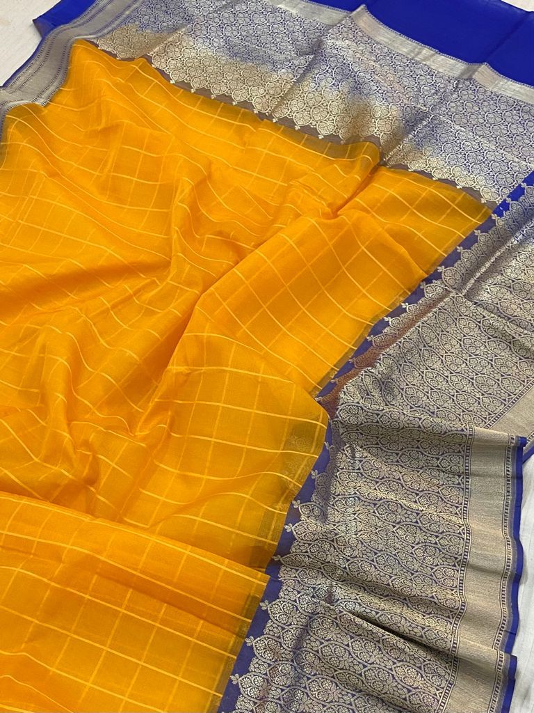 Lavisha Banarsi Kora saree