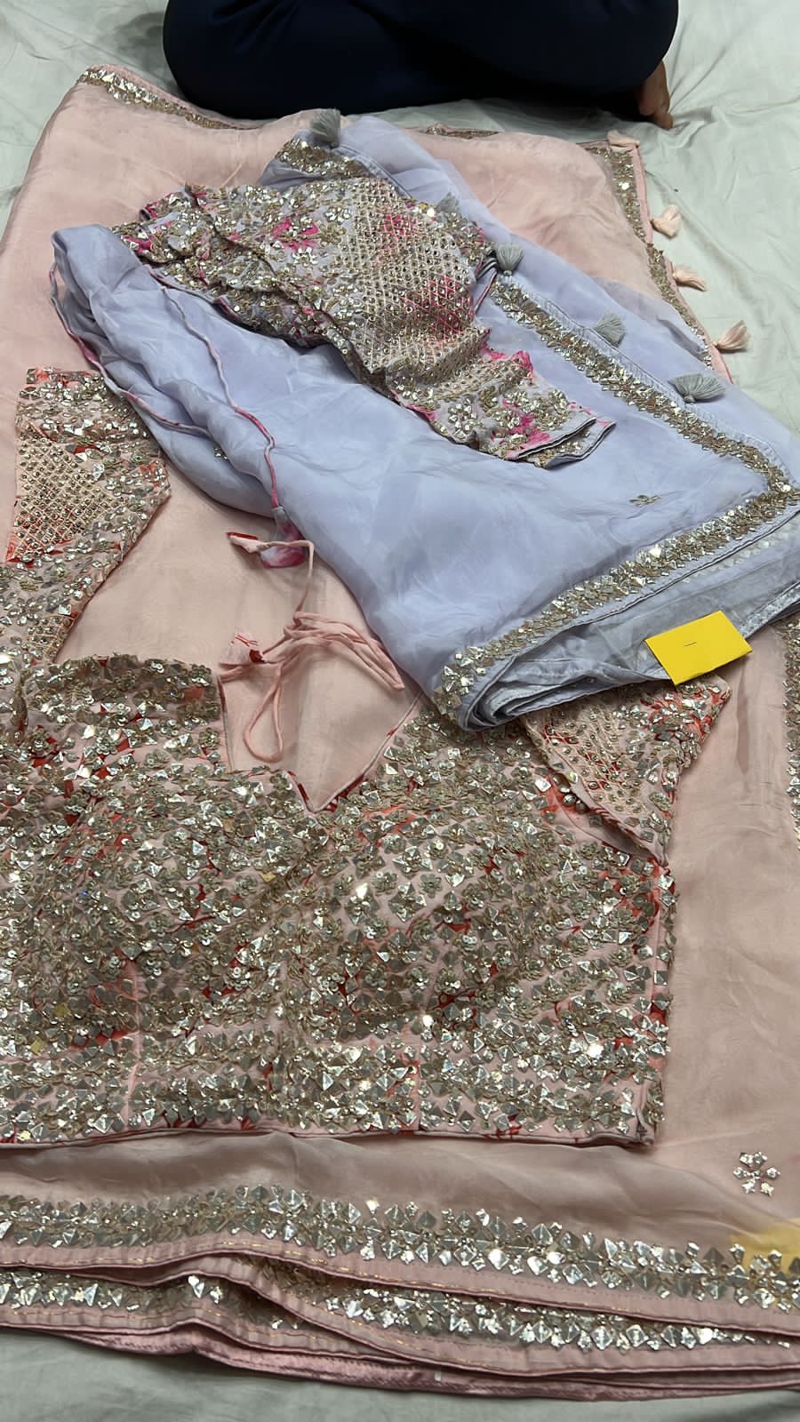 Glass tissue saree