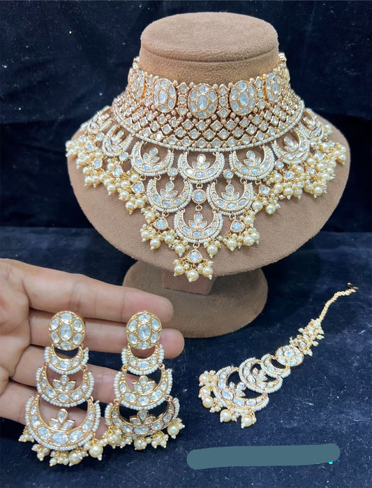 Vahima Kundan choker bridal wedding set