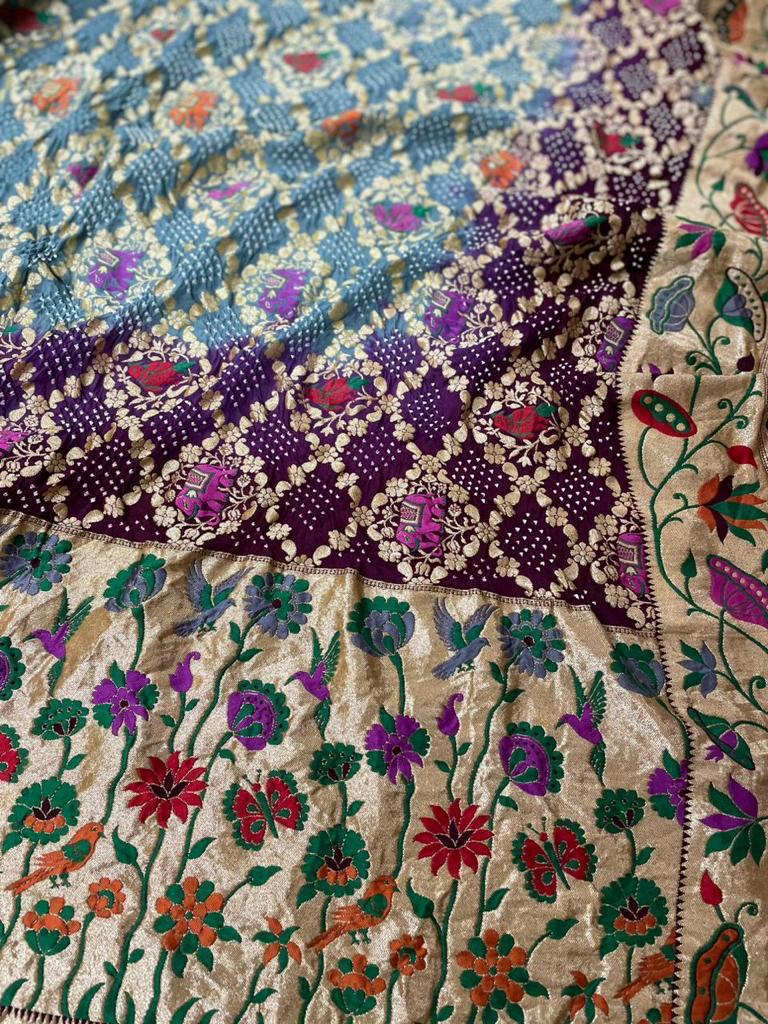 Hishika handloom gorgette Dupatta
