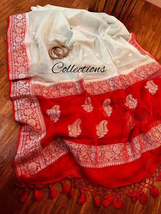 Chiffon Banarsi sexy women sari