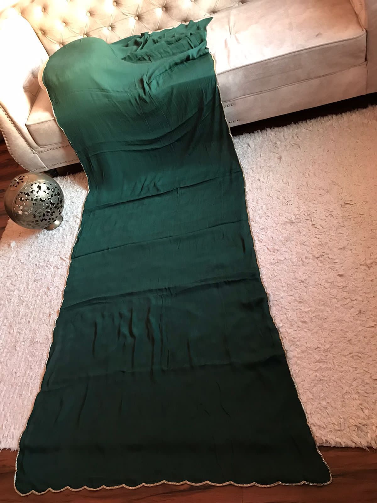 Classy crepe chinon handloom saree