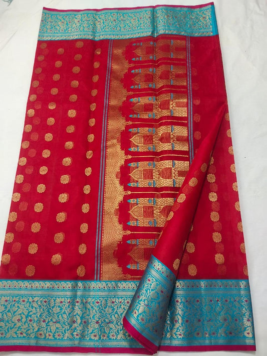 Rajmahal inspired Chanderi saree