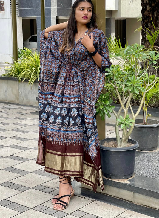 Sobika gajji silk kaftan