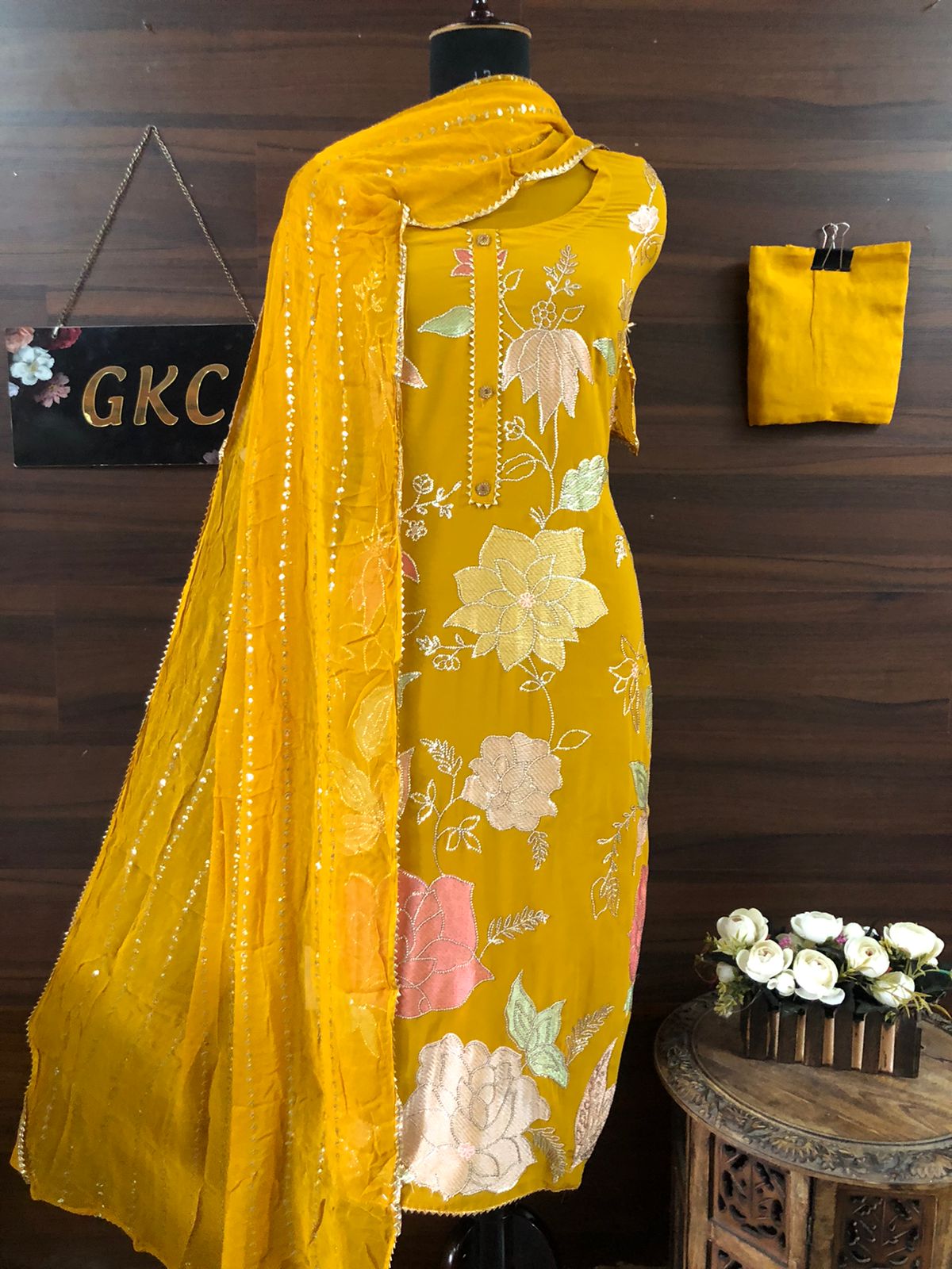 Floral salwar suit