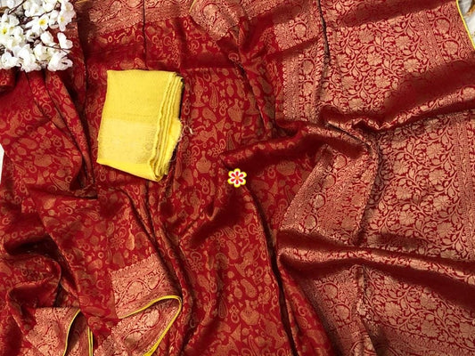 Kiasha banarsi gorgette saree