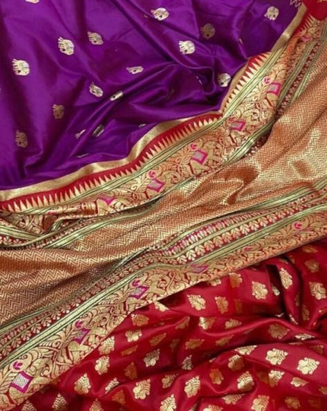 Elephant inspired Gadwal silk saree