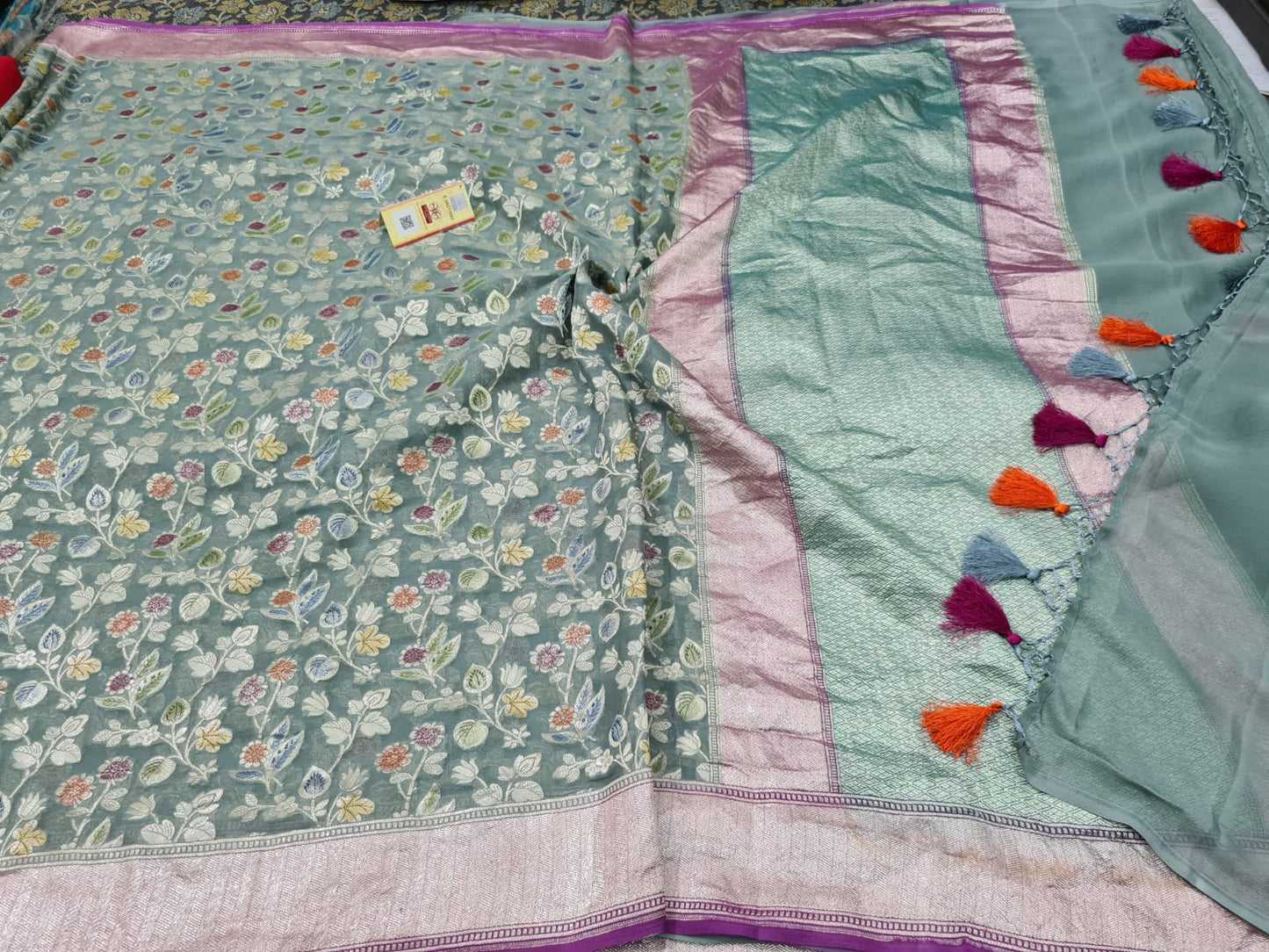 Luvina Banarasi georgette saree