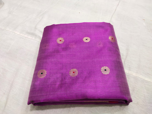 Purple Chanderi saree