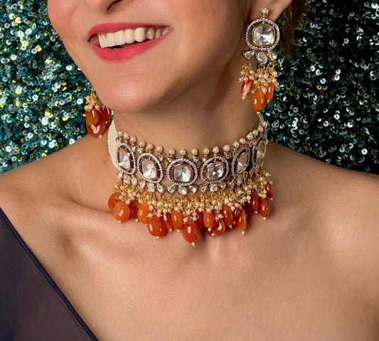 Cyana Kundan choker set