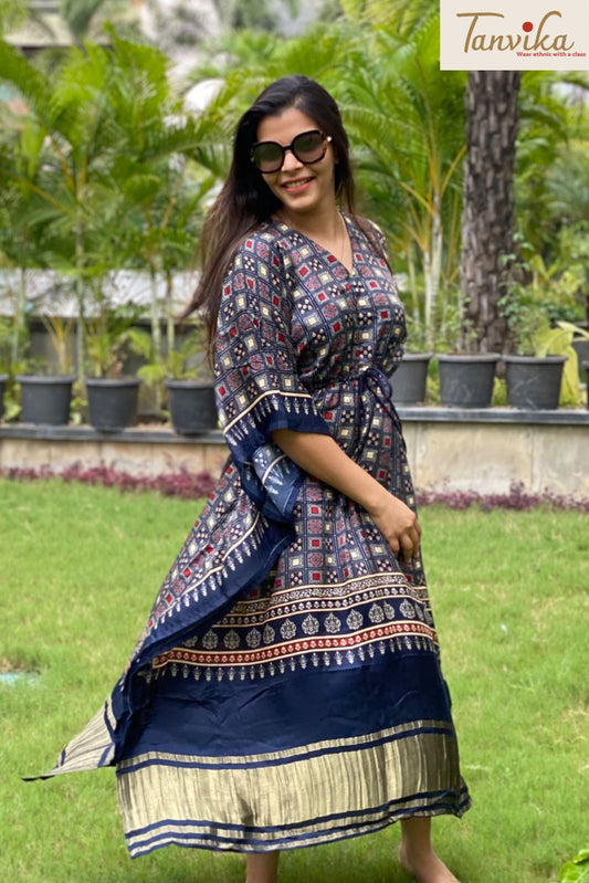 Nazakat gajji silk kaftan