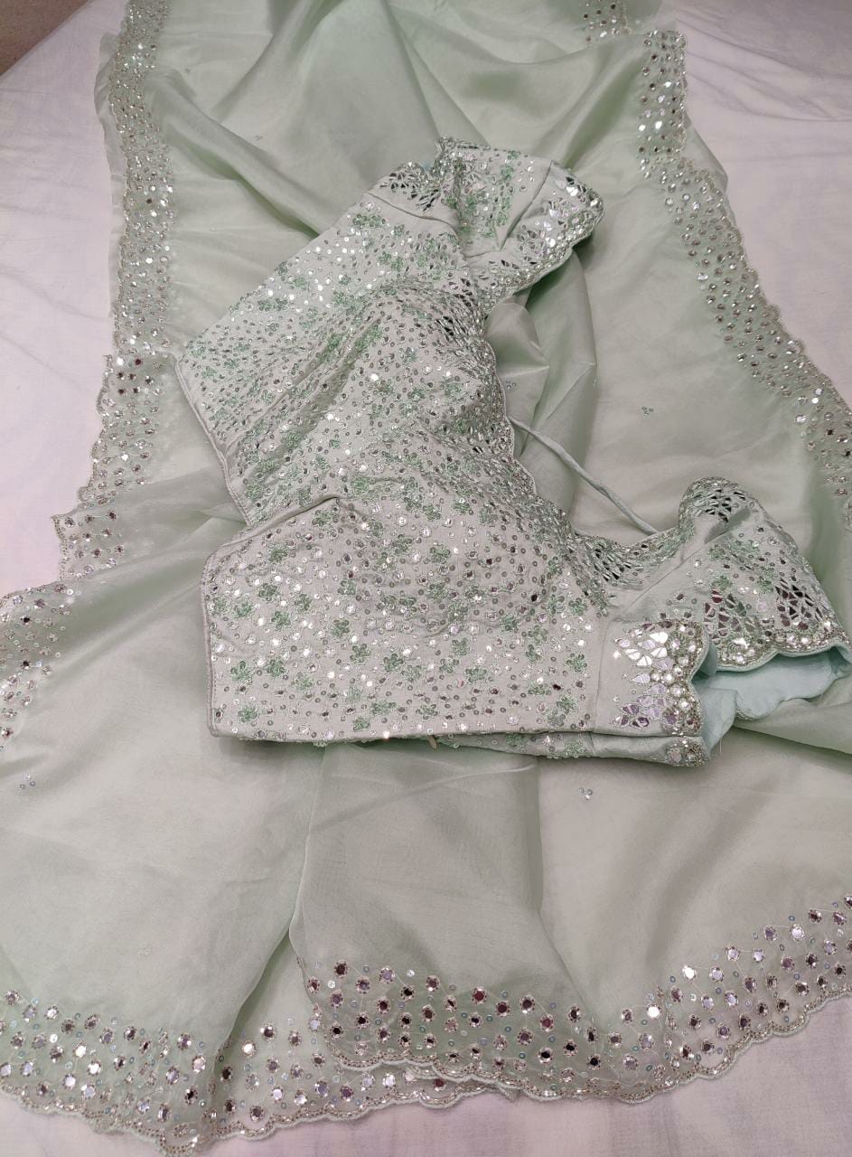 Maraisha organza saree