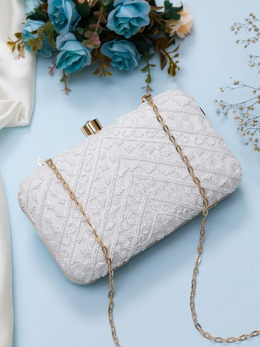 White Cinderella clutch