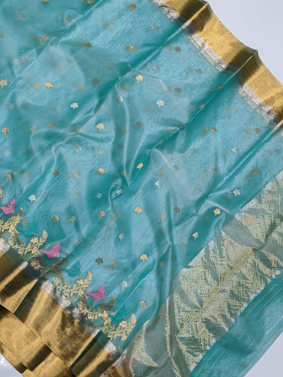 Clarins Chanderi saree