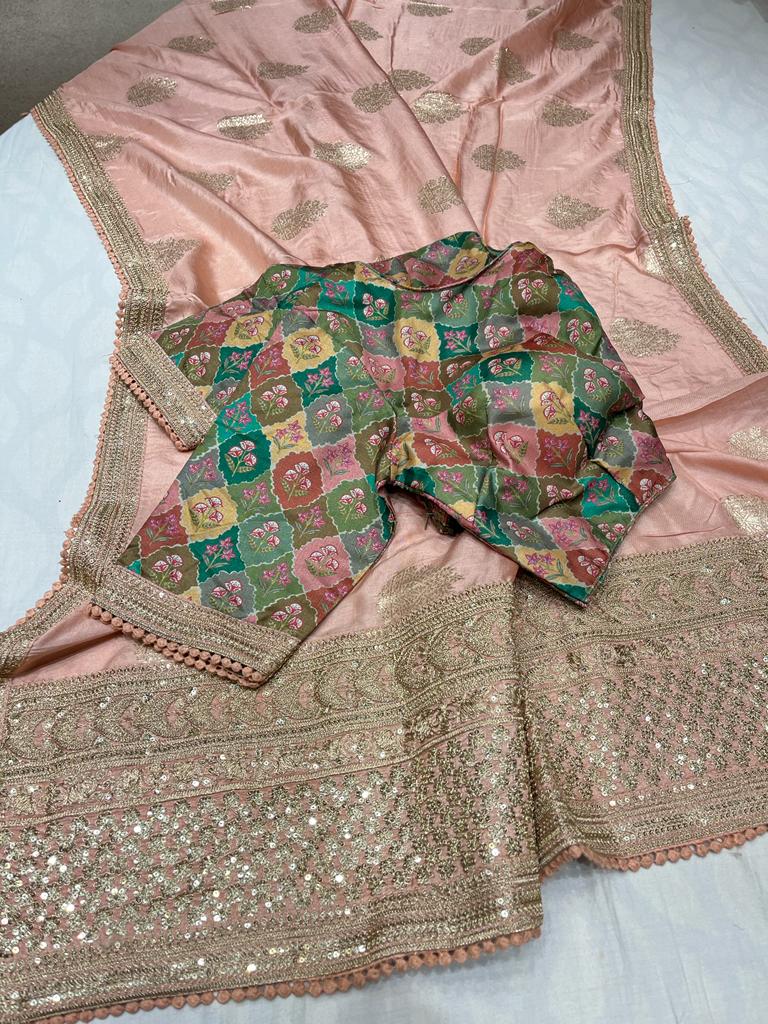 Harmoine monga silk saree