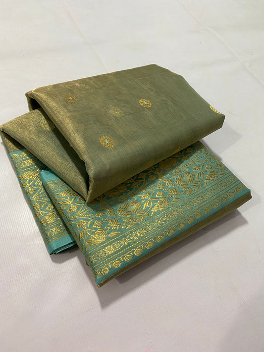Boudi tissue Chanderi saree