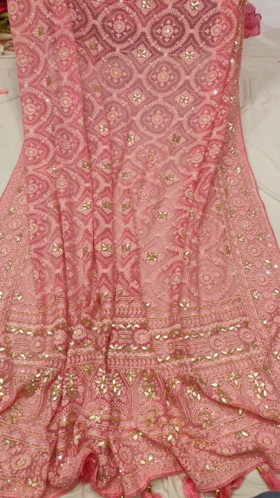 Ruhi chikankari saree