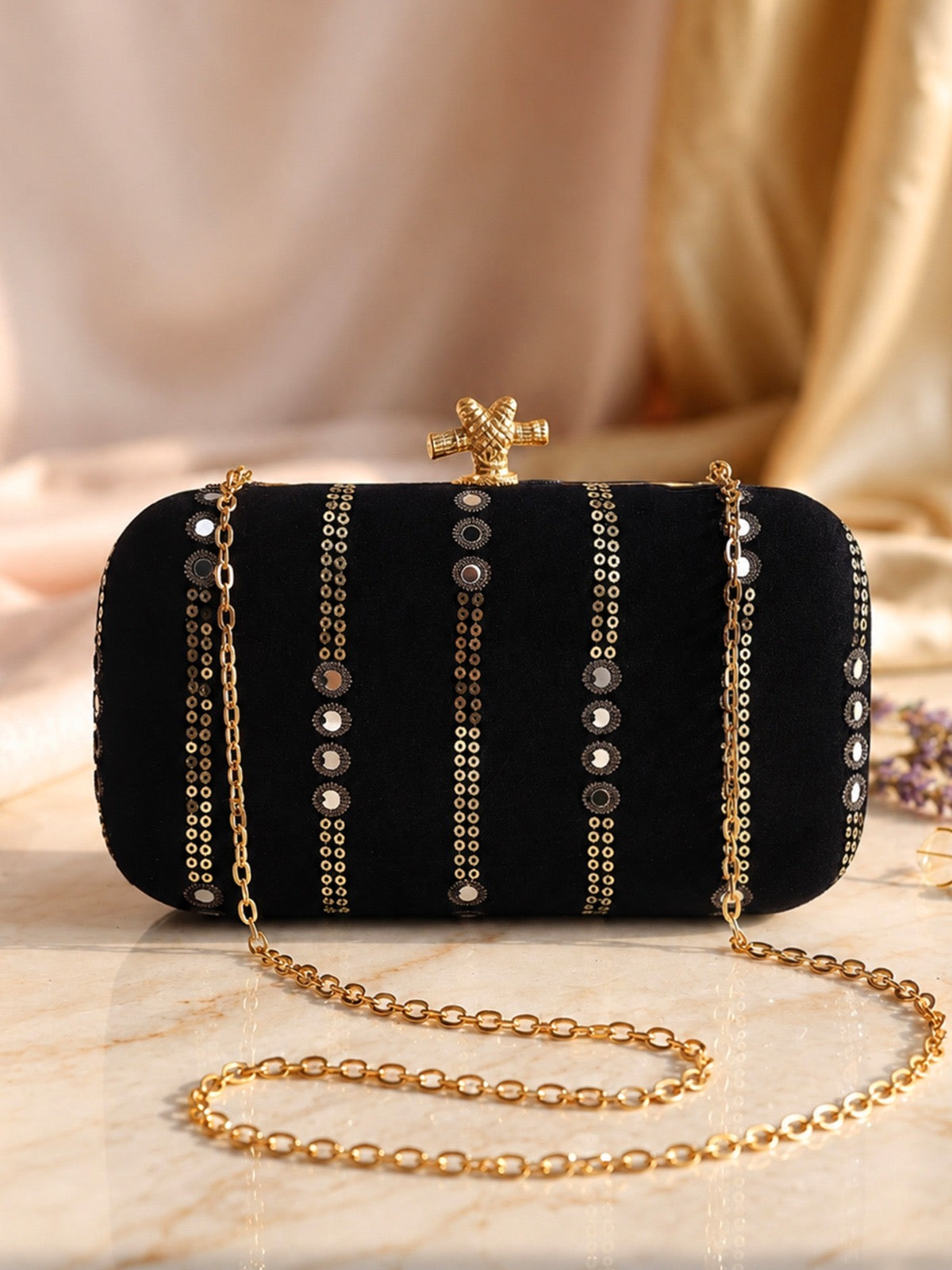 Ethnic sequins purse women purse festive clutches