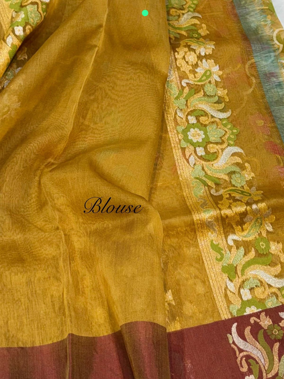 Handmade kora saree jamdani tilfi saree Indian sari blouse