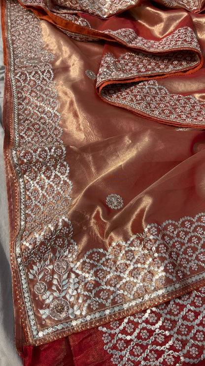 Zari Tiasue Silk Sarees Indian sari