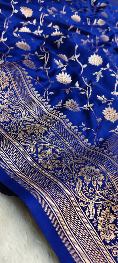 Khaddi banarsi saree handwoven sari blouse