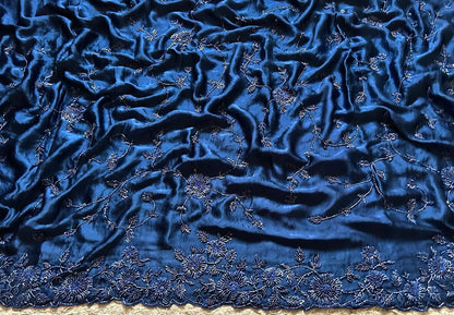 Magnificent saree blue sarees blouse Indian wedding saree Partywear sari