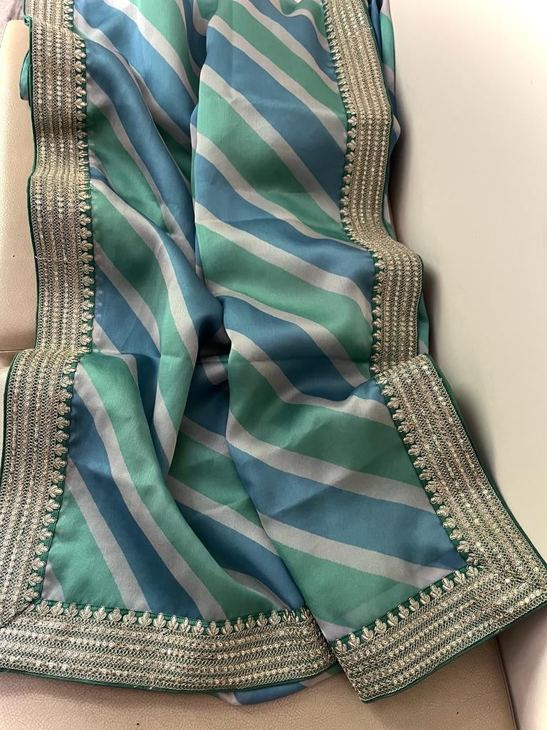 Renush digitally printed organza sarees