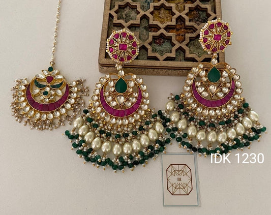 Rumani Kundan tikka set Indian Jewellery
