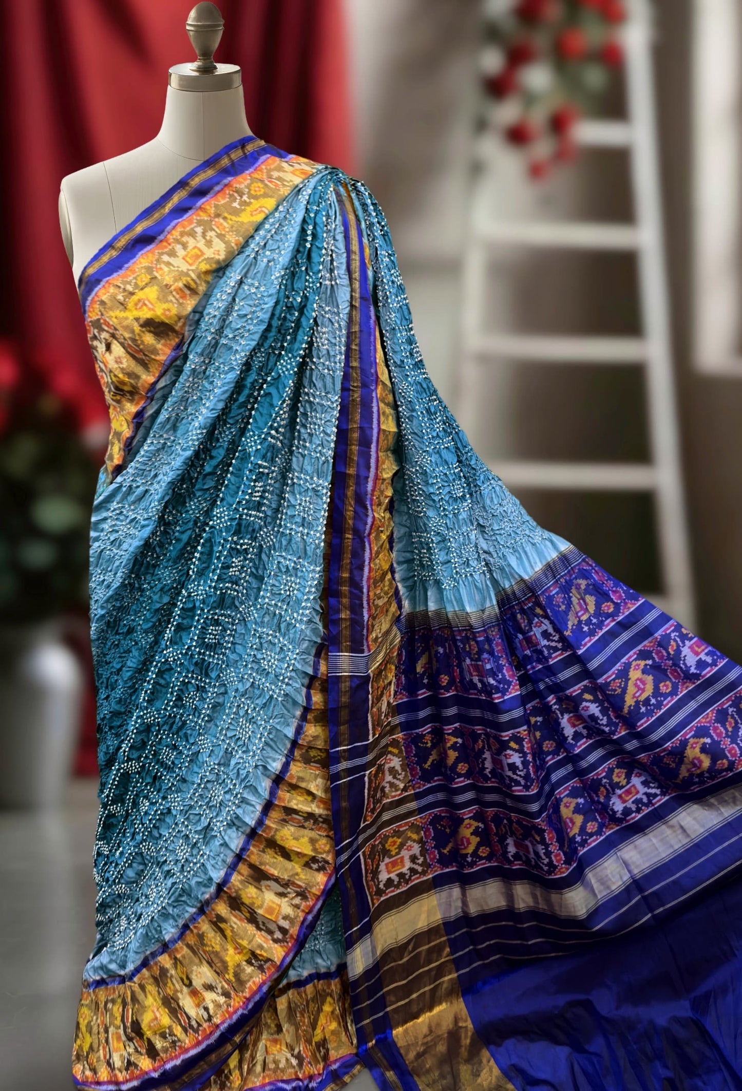 Ikkat Patola saree Indian sarees wedding sari blouse