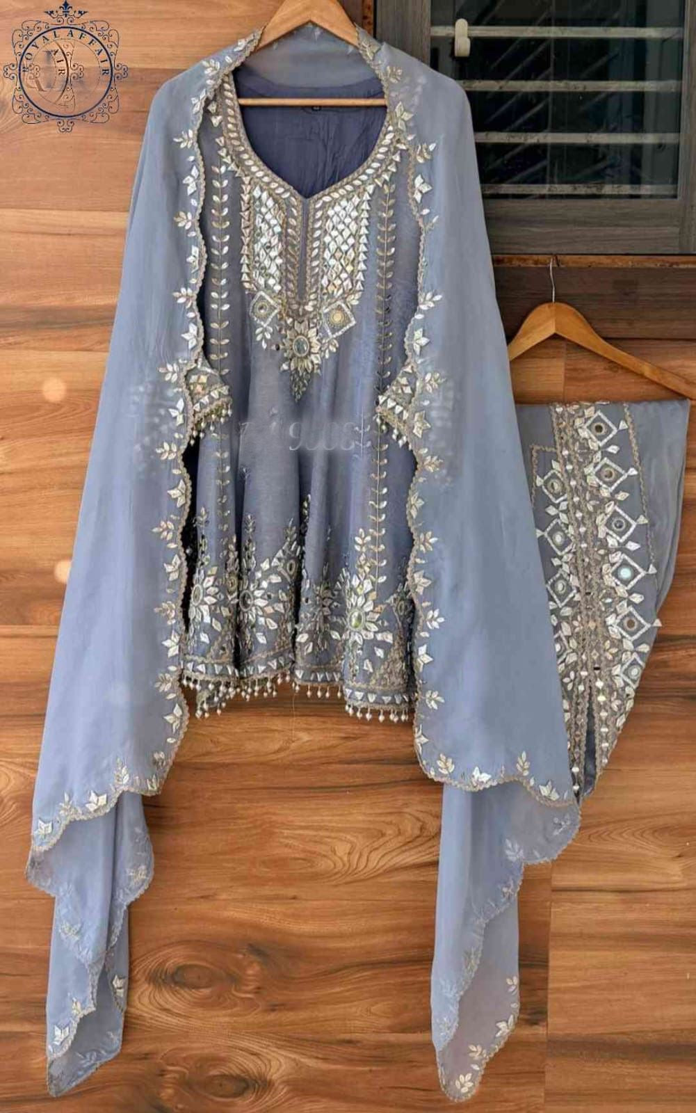 Tissue stitched dress gottapatti dress Partywear dresses for women