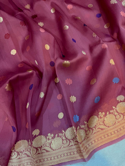Meenakari kora saree Handloom sarees blouse