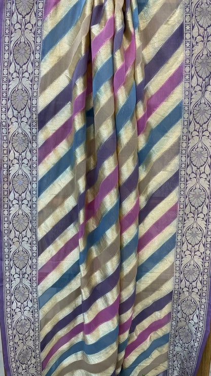 Renza Striped Khaddi Gorgette Dupatta