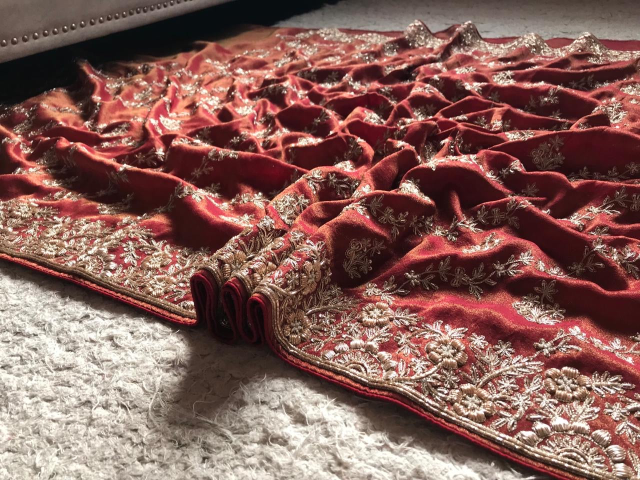 Bridal Wedding Saree Red Sari