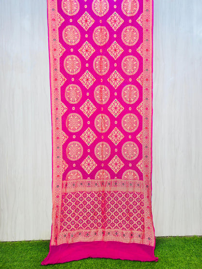 Meenakari saree gorgette saree Indian heritage sari blouse