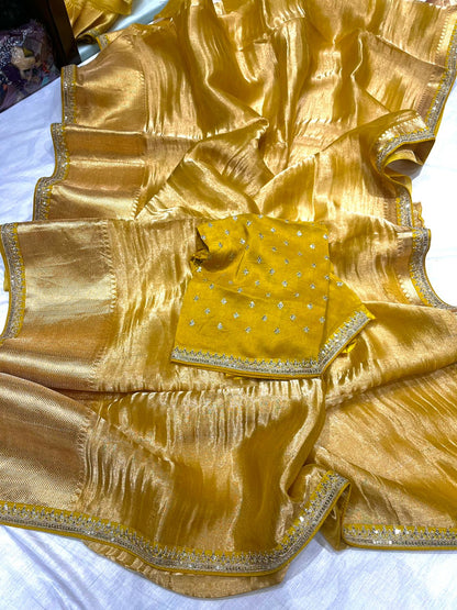 Rami tissue Kanjeevaram saree