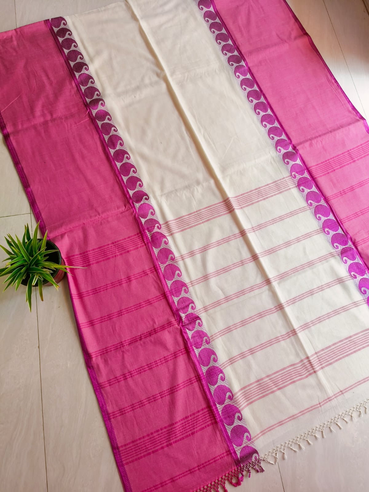 Mahii Bengal cotton handwoven saree