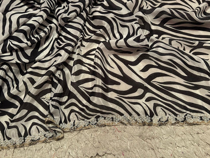 Tigress inspired trendy saree